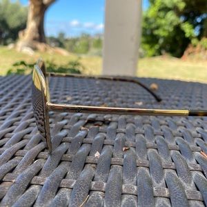 Authentic CHANEL rose gold aviators